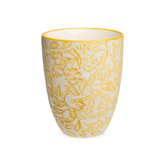 Rustic - tasse à thé avec motif fleuri