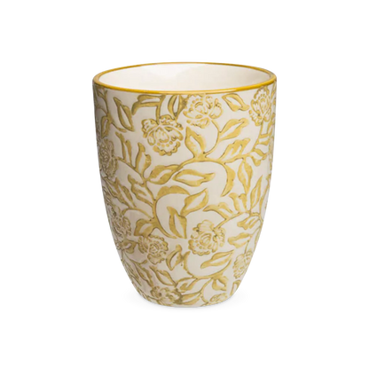 Rustic - tea cup with floral pattern