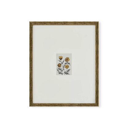 Flores - impression florale avec cadre