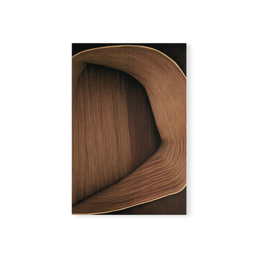 Caramel Lines II - impression abstraite moderne