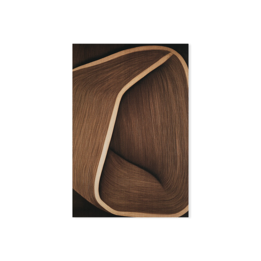 Caramel Lines I - impression abstraite moderne