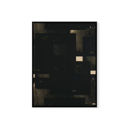 Umbral Echoes - impression abstraite avec cadre
