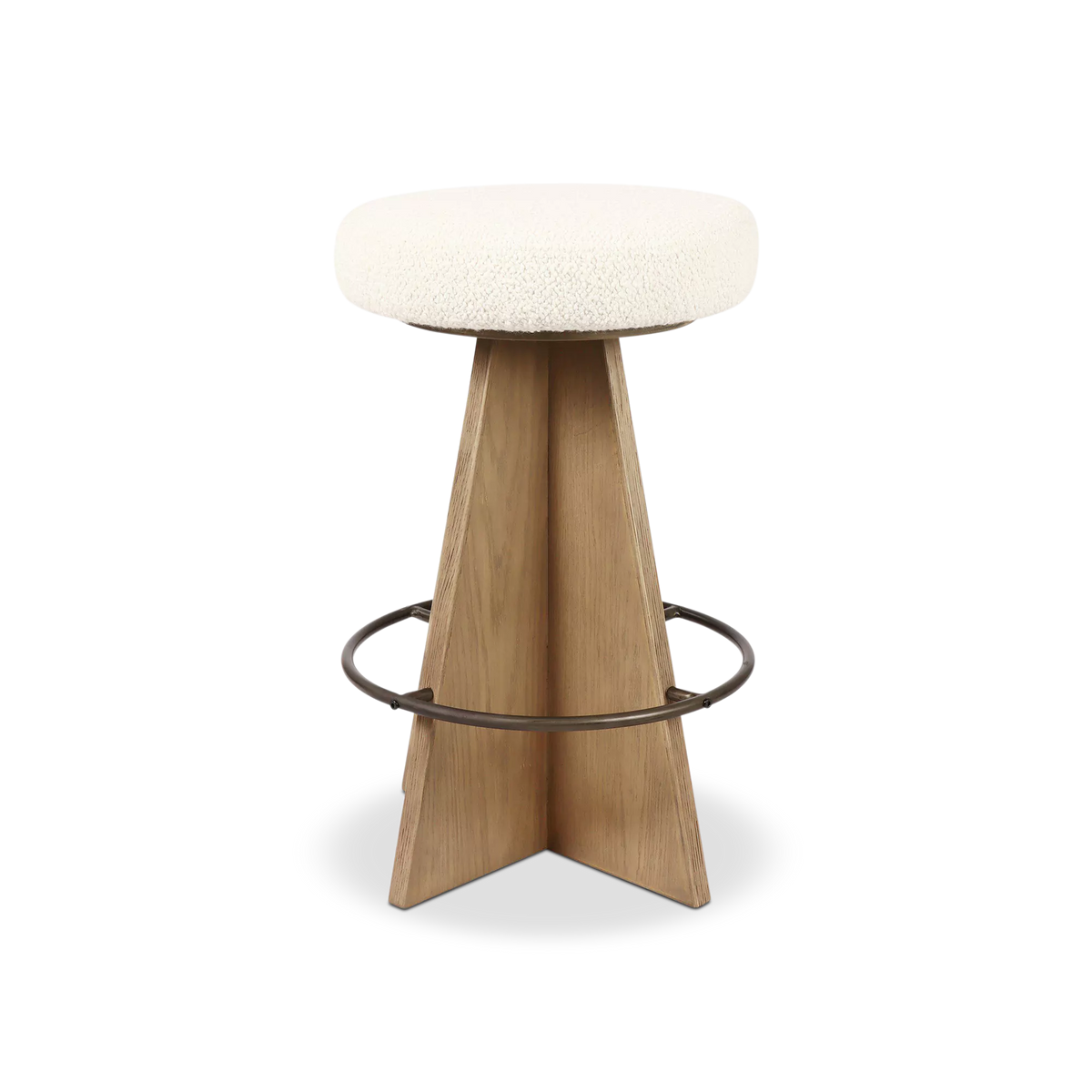 Damon - Tabouret en chêne par Four Hands
