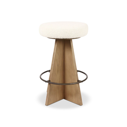 Damon - Tabouret en chêne par Four Hands