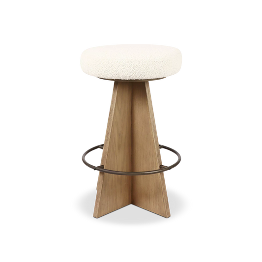 Damon - Oak Stool by Four Hands