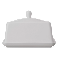 Montana - beurrier en porcelaine blanche