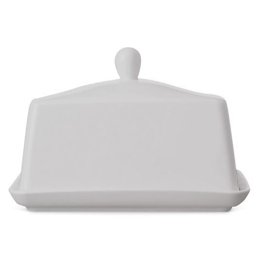 Montana - beurrier en porcelaine blanche