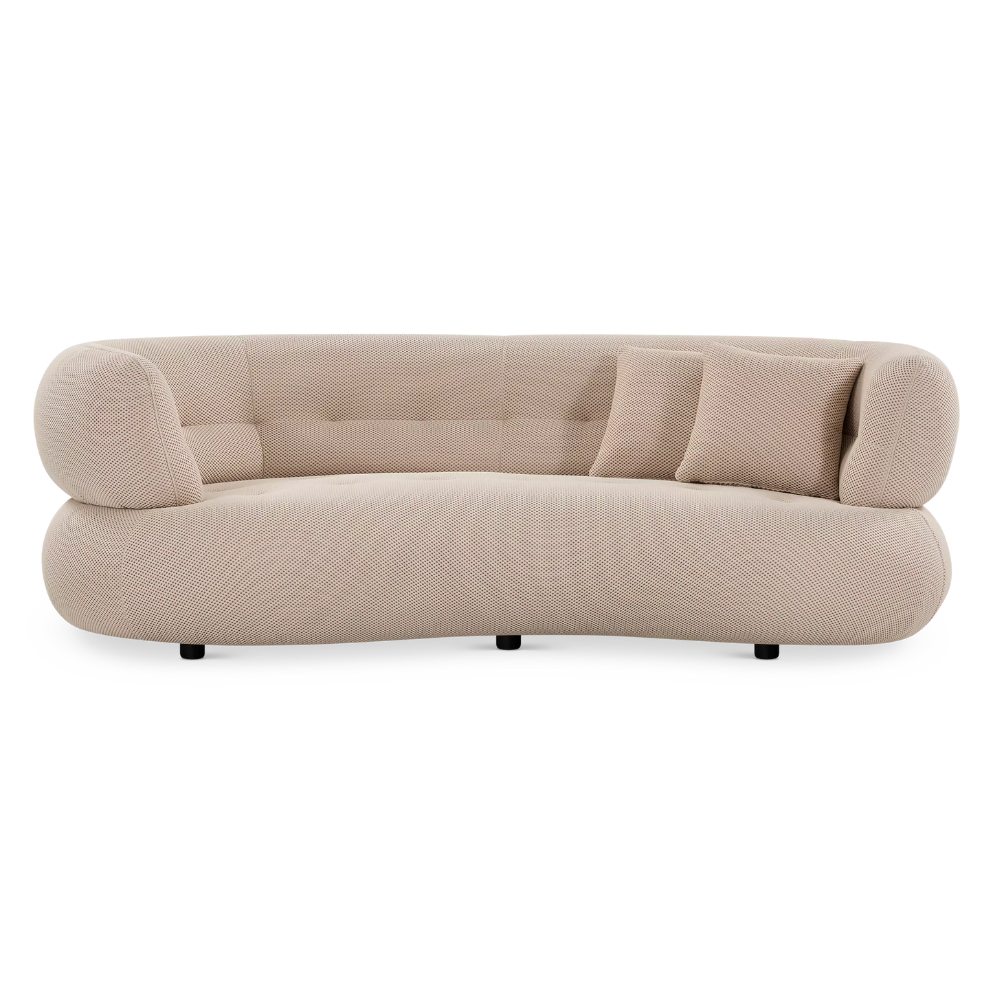 Waffle - Canapé 3 places en tissu