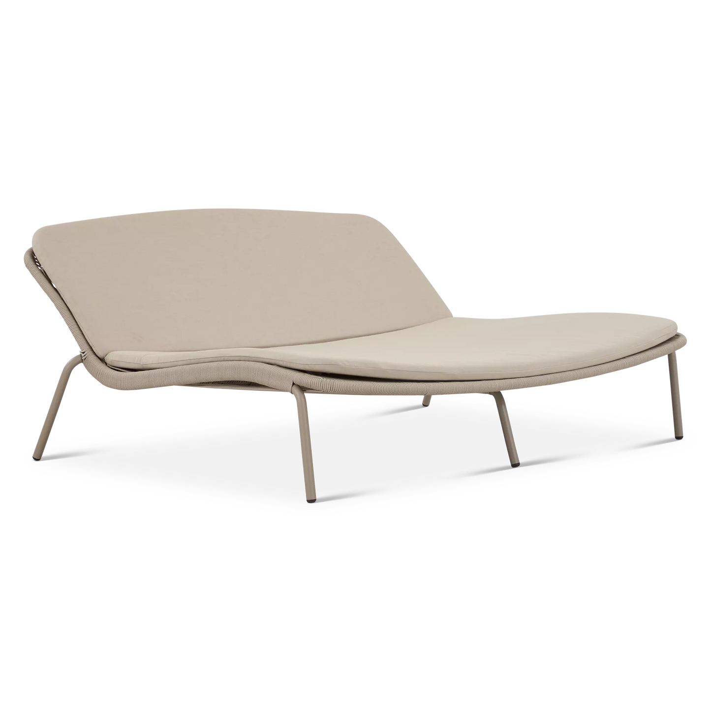 Good Vibes - Chaise longue double extérieure en corde