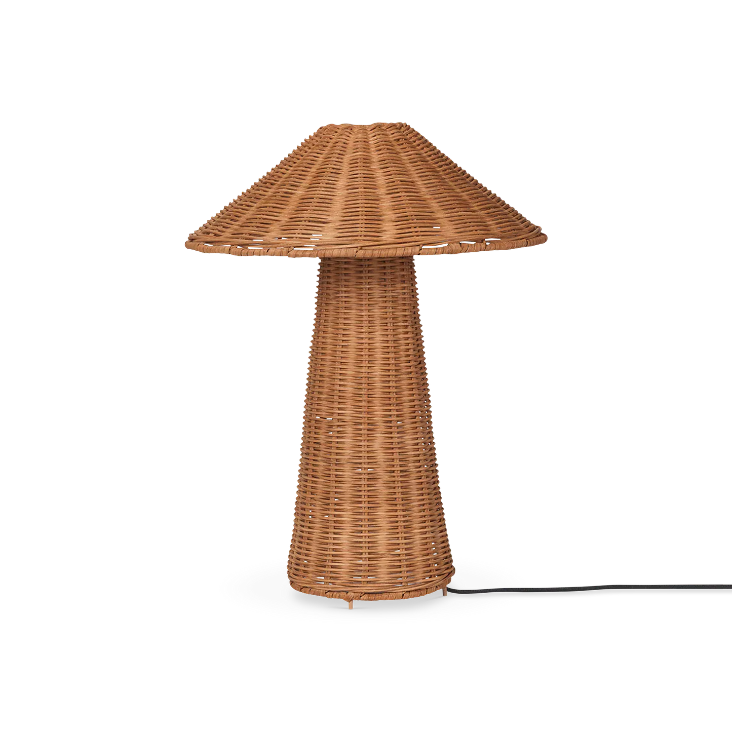 Dou - table lamp in natural woven rattan