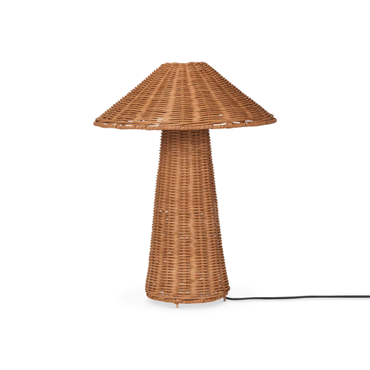 Dou - lampe de table en rotin tressé naturel