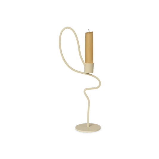 Valse - wavy metal candleholder