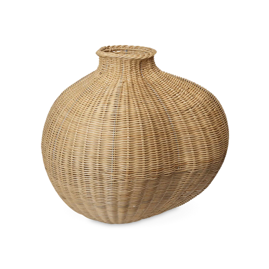 Bola - large woven rattan vase