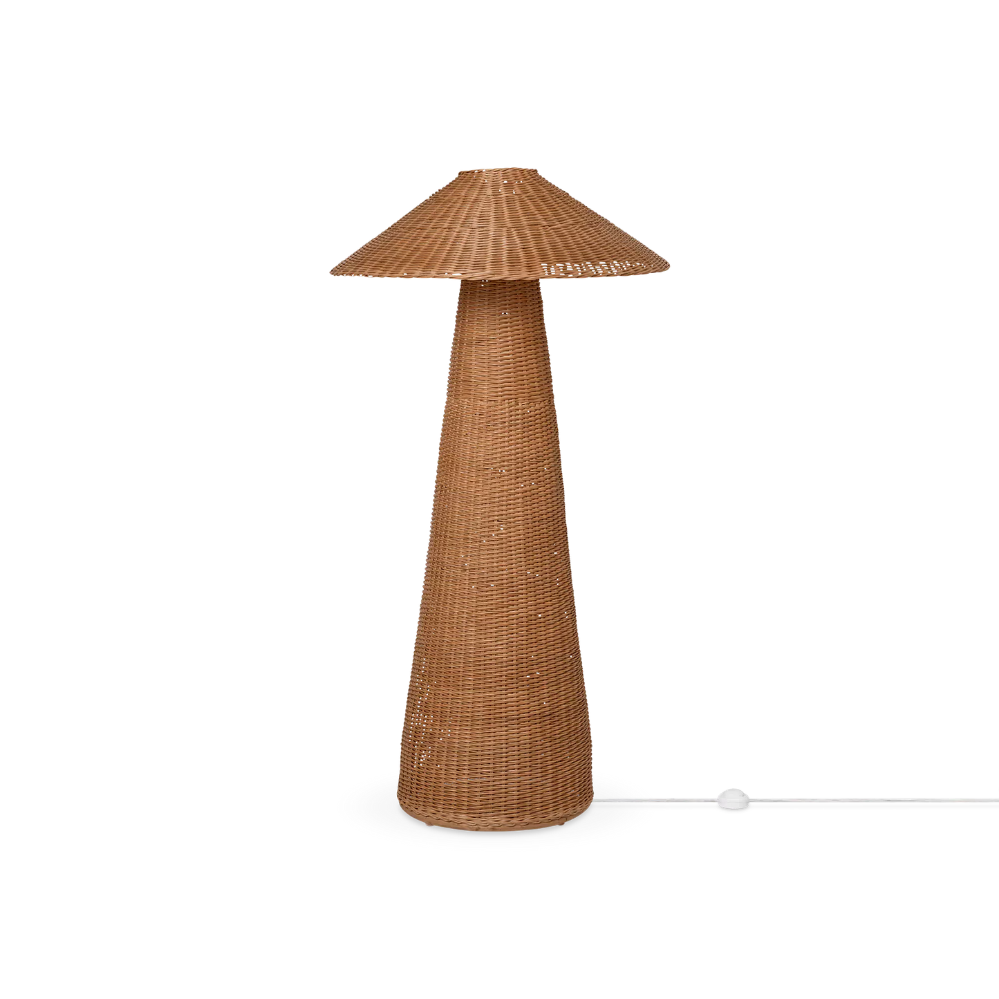 Dou - lampe sur pied en rotin tressé naturel