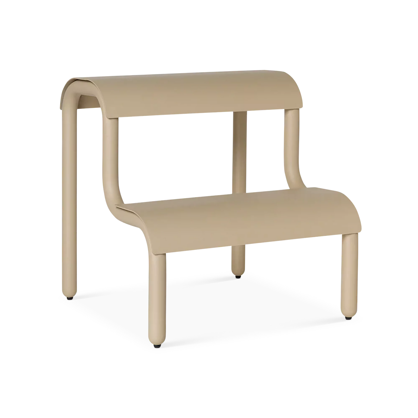Up - escabeau design en métal beige
