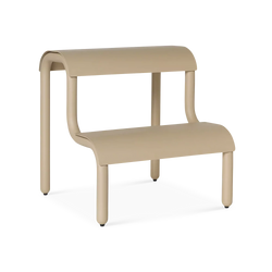 Up - escabeau design en métal beige