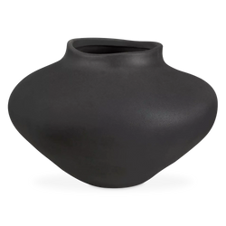 Cipher - black ceramic vase