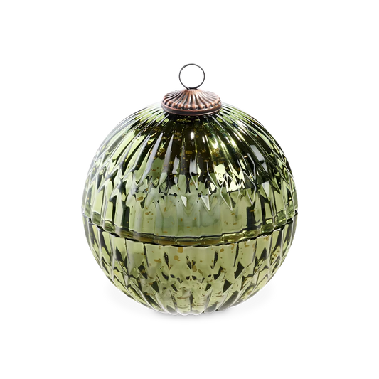 Noble Holiday - Green Christmas Ornament Candle