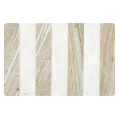 Stripes - marble serving tray