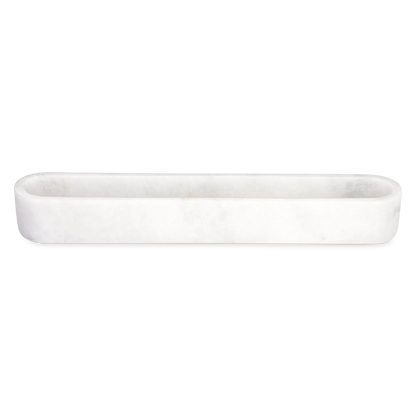 Biscuit - white marble serving tray