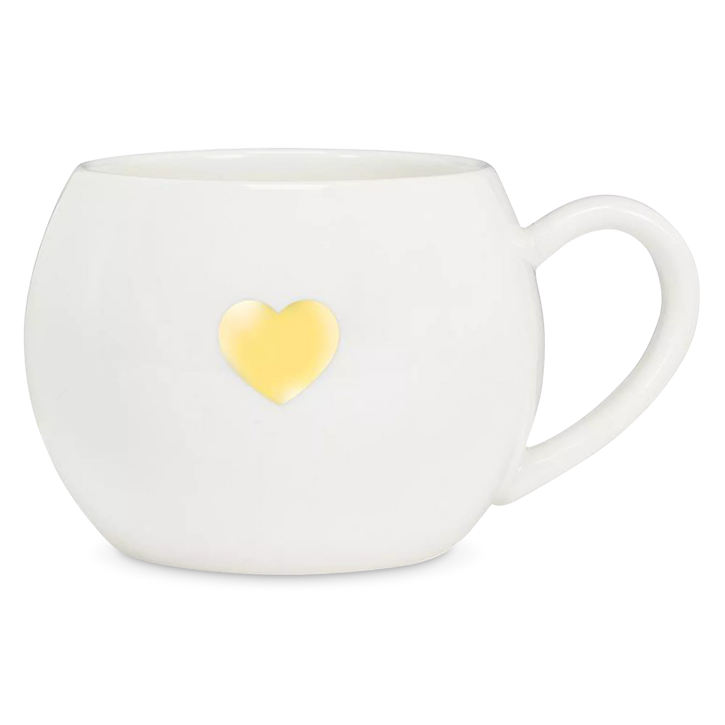 Ball Mug with Gold Heart 16 oz