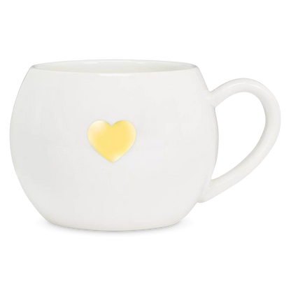 Ball Mug with Gold Heart 16 oz