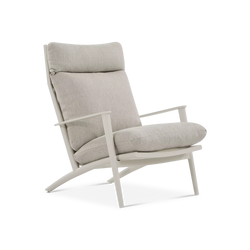 Cocktail - Fauteuil à dossier haut extérieur en corde