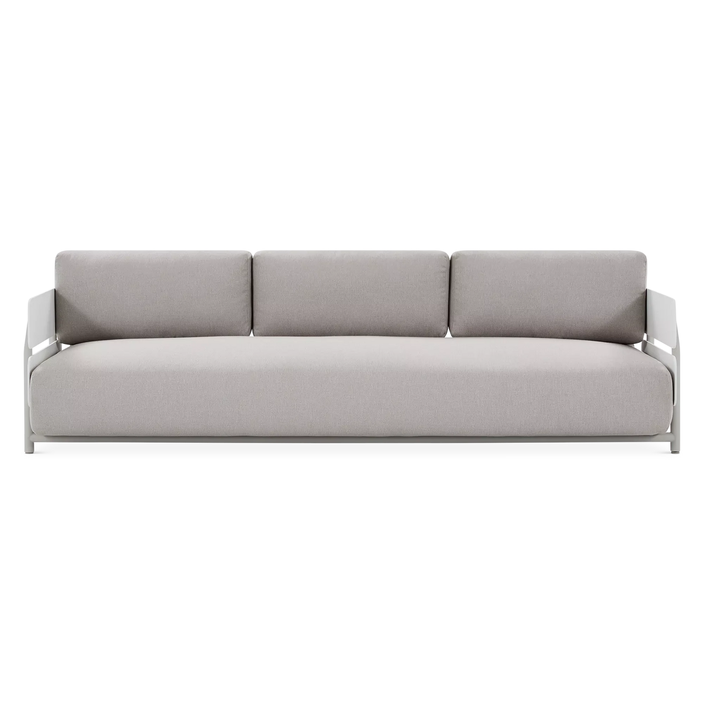 Polo - Outdoor 3-Seater Sofa in Aluminium