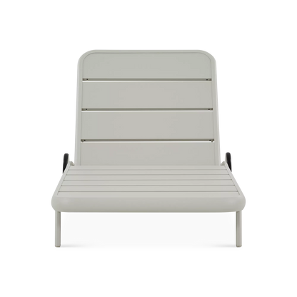 Dolce - Chaise longue extérieure en aluminium