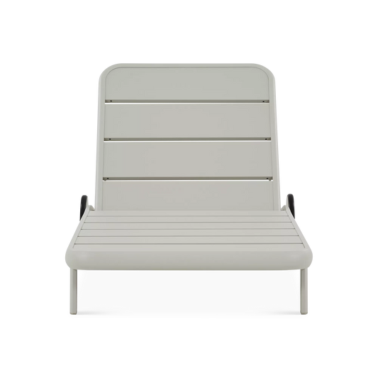 Dolce - Chaise longue extérieure en aluminium