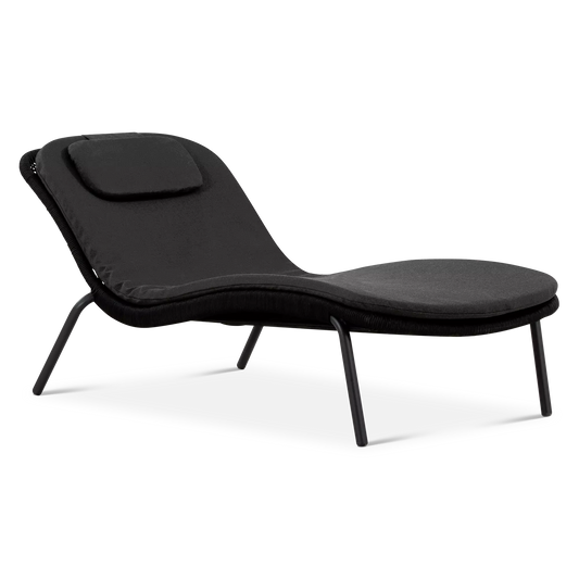 Good Vibes - Chaise longue extérieure en corde