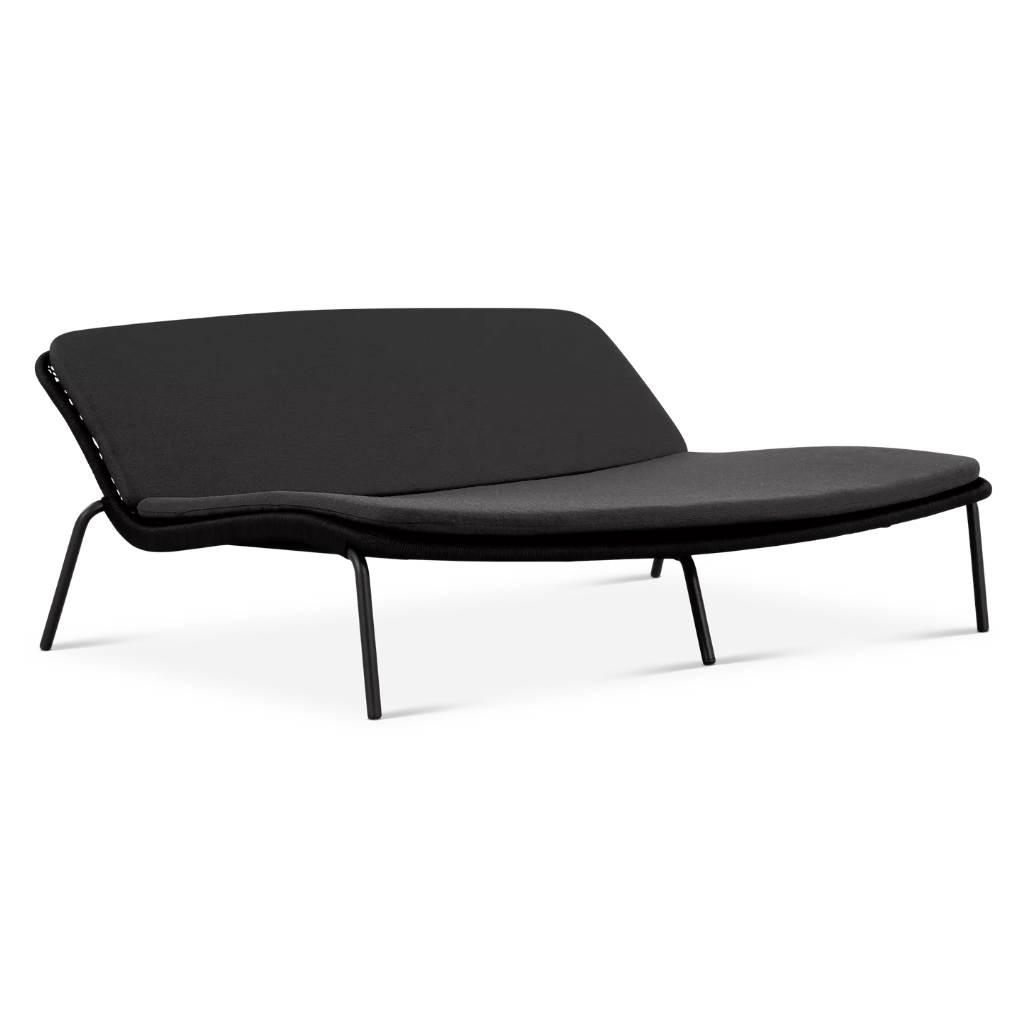 Good Vibes - Chaise longue double extérieure en corde