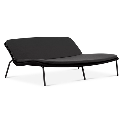 Good Vibes - Chaise longue double extérieure en corde