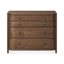 Agatha - Walnut Wood Nightstand by Four Hands