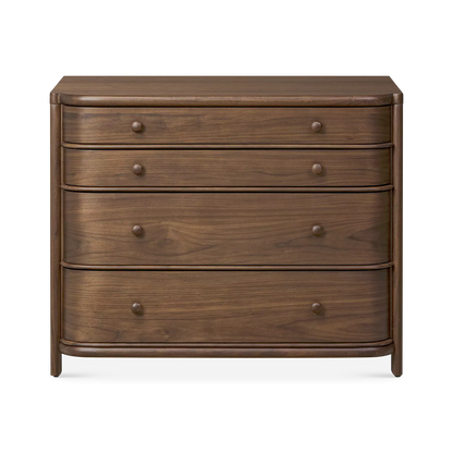 Agatha - Walnut Wood Nightstand by Four Hands