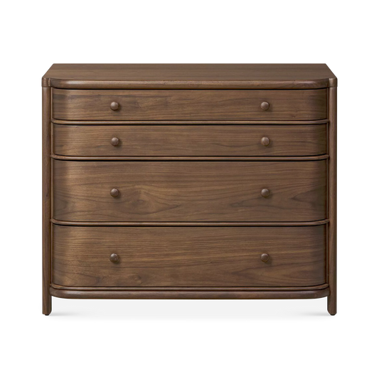 Agatha - Walnut Wood Nightstand by Four Hands