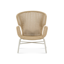 Libellule - Fauteuil à dossier haut extérieur en rotin