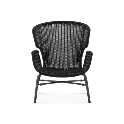 Libellule - Fauteuil à dossier haut extérieur en rotin