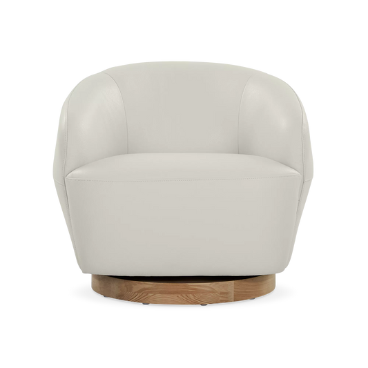 Pao - Fauteuil pivotant en cuir