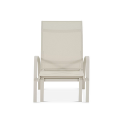 Luis - Chaise longue extérieure en aluminium