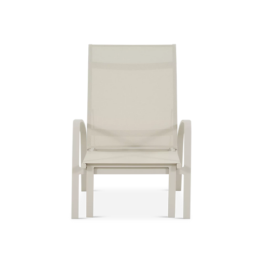 Luis - Chaise longue extérieure en aluminium