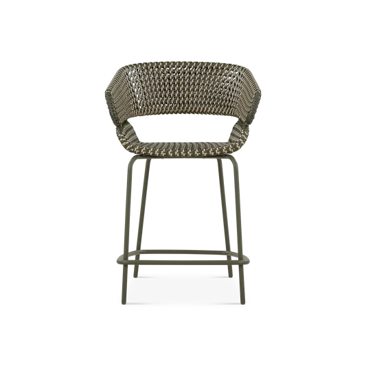 Phil - Tabouret hauteur comptoir extérieur en rotin