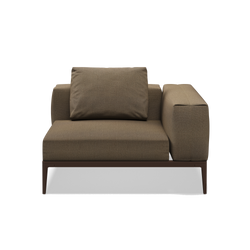 Grid - Outdoor Fabric Modular Corner Chair by Gloster