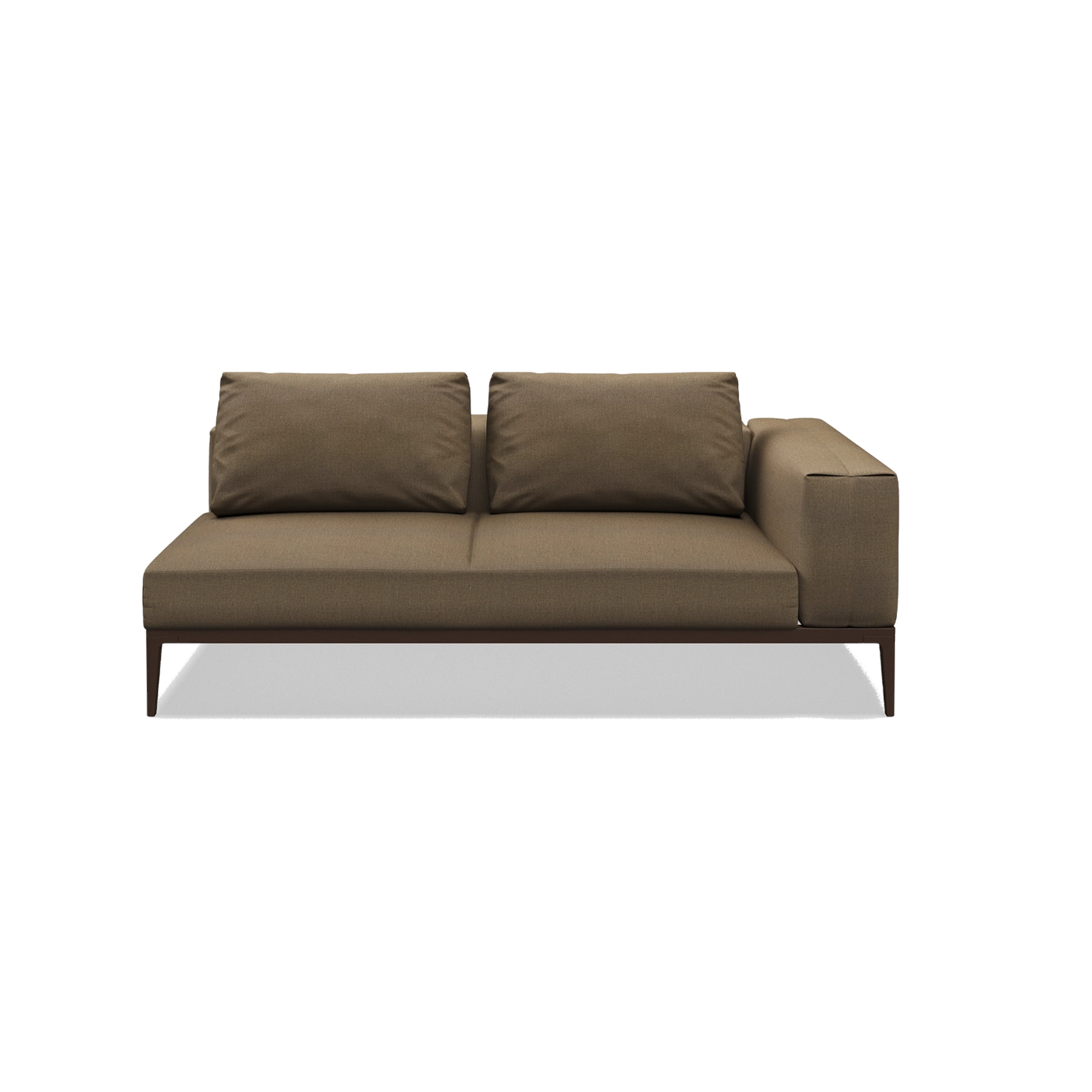 Grid - Outdoor Fabric Modular Sofa with Arm by Gloster