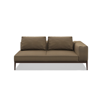 Grid - Outdoor Fabric Modular Sofa with Arm by Gloster