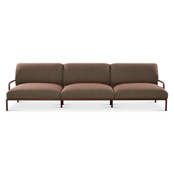 Roe - Outdoor Aluminium 3-Seater Sofa by Fast