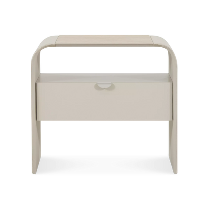 Nuvola - Table de chevet en similicuir