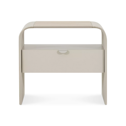 Nuvola - Table de chevet en similicuir