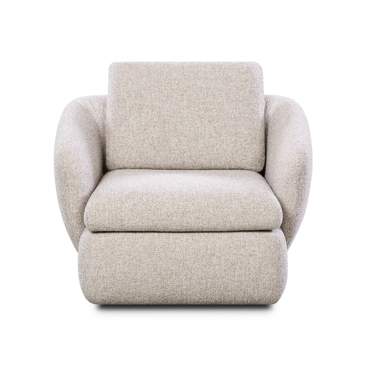 Duval - Swivel Fabric Armchair by Trica