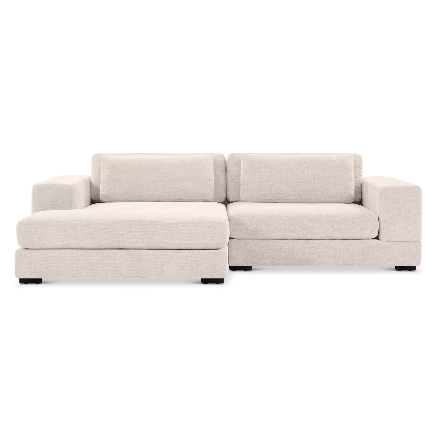 Meadow - Canapé sectionnel en tissu réversible avec rangement
